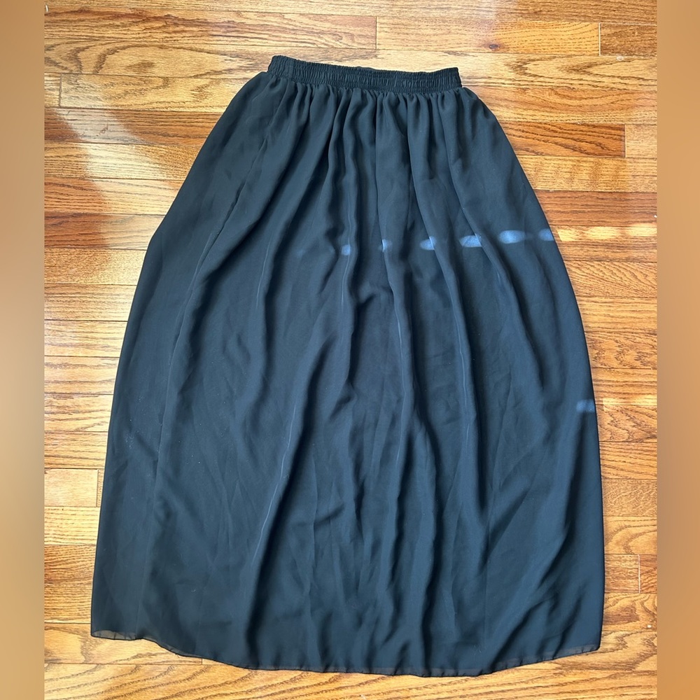 American Apparel Black Long Skirt